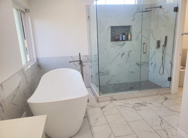 Bathroom Shower Remodeling in Fullerton / Orange County / Los Angeles / Riverside and Lake Arrowhead - Habitat Remodel